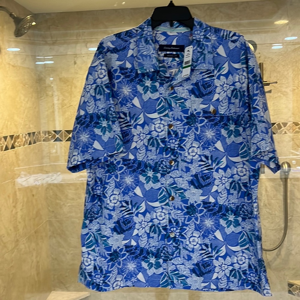 Tommy Bahama original fit button down print shirt new with tags size large